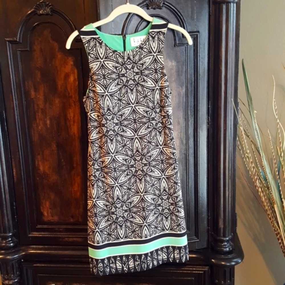 NICOLE MILLER Sleeveless Print Dress - AUTHENTIC